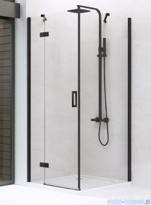 New Trendy New Renoma Black kabina prostokątna 120x100x195cm przejrzyste lewa