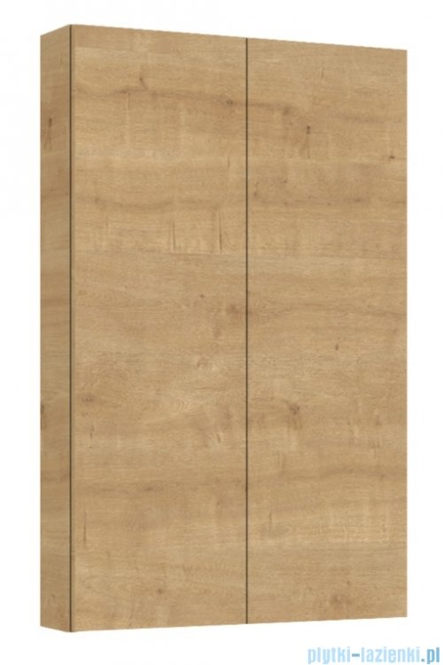 Roca Extra Kolumna łazienkowa niska z 2 drzwiami slim 80x50x12  JASNY DĄB A857960464