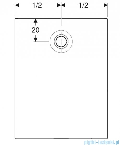 Geberit brodzik Typ 35 120x90cm biały mat 550.327.00.1