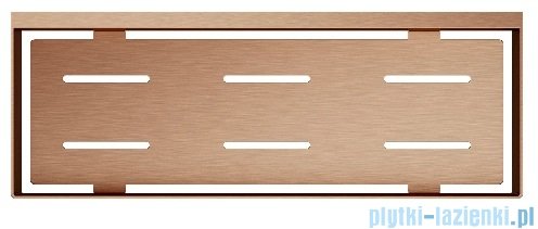 Omnires Uni koszyk prysznicowy 30x11 cm miedź szczotkowana UN10335CPB