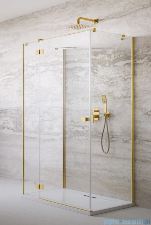  Radaway Essenza Gold Kdj+S kabina 70x110x70cm lewa złoty połysk szkło przejrzyste 1384048-01-01/1385023-09-01L/1384048-01-01