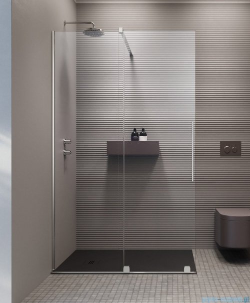 Radaway Furo kabina Walk-in 120x200cm lewa szkło przejrzyste 10106638-01-01L/10110594-01-01