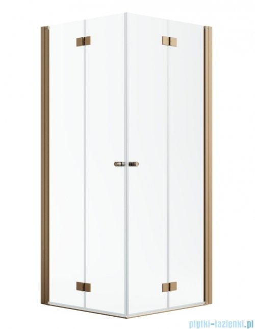 Radaway Nes Kdd B Brushed Copper kabina 90x80cm szczotkowana miedź 10024090-93-01L/10024080-93-01R