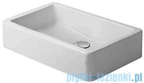 Duravit Vero umywalka stawiana szlifowana bez przelewu bez półki na baterię 600x380 mm 045560 00 00