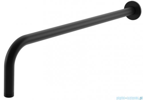 Kohlman Axel Black zestaw prysznicowy z deszczownicą 30 cm czarny mat QW210ABR30