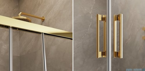Radaway Idea Gold Kdd kabina 120x80cm złoty połysk/szkło przejrzyste 387064-09-01L/387061-09-01R