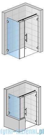 SanSwiss PUR PU31 Ścianka boczna wymiary specjalne 30-100/do 200cm pas satynowy PURDT3SM21051