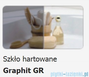 Sanplast kabina KND2/ALTII narożna prostokątna 80x140-150x210 cm grafit 600-121-0841-42-491