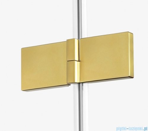 New Trendy Avexa Gold kabina prostokątna 120x100x200 cm przejrzyste prawa EXK-1771