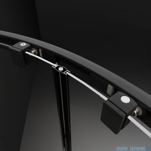 Radaway Premium Pro Black Kdj kabina 100x90cm prawa czarny mat/szkło przejrzyste 1015100-54-01R/1016090-54-01