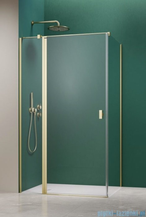 Radaway Nes 6 Kdj II Brushed Light Gold kabina 100x70cm lewa szczotkowane jasne złoto 10032100-98-01L/10039070-01-01