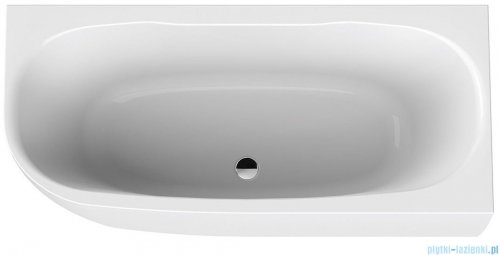 Sanplast Luxo wanna asymetryczna Prawa WAL(P)se/LUXO 180x80 cm biała 610-370-1250-01-000