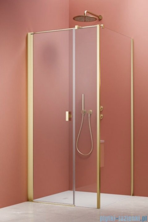 Radaway Nes 6 Kds I Brushed Light Gold kabina 120x100cm lewa szczotkowane jasne złoto 10023120-98-01L/10043100-98-01