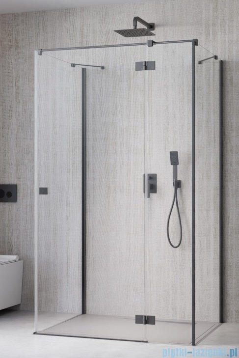 Radaway Essenza Brushed GunMetal Kdj+S kabina 90x120x90cm prawa szczotkowany grafit 1384050-01-01/1385024-92-01R/1384050-01-01