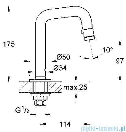 Grohe Wylewka uniwersalna DN15 20202000