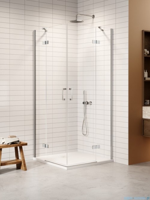 New Trendy Nesta kabina 120x90x200 cm drzwi podwójne szkło przejrzyste K-3677