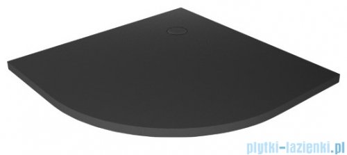 New Trendy Nex Shade brodzik konglomeratowy półokrągły 80x80x3,5 cm antracyt B-0497