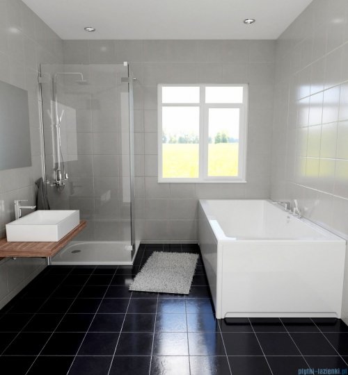 Riho Lusso 190x80cm wanna prostokątna z hydromasażem Relaks + nogi + syfon BA59-REL