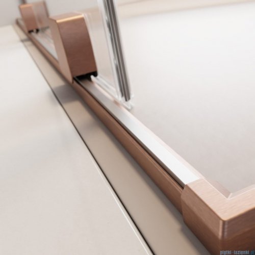 Radaway Furo Brushed Copper kabina Walk-in 120x200cm lewa szczotkowana miedź 10106638-93-01L/10110594-01-01