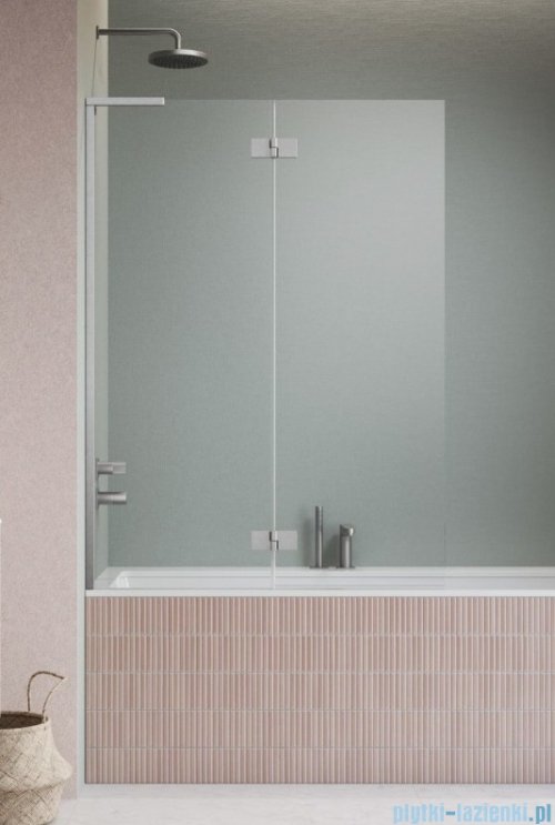 Radaway Essenza 8 SL Brushed Nickel PND II parawan nawannowy 130cm lewy szczotkowany nikiel/przejrzyste 10500130-91-01L