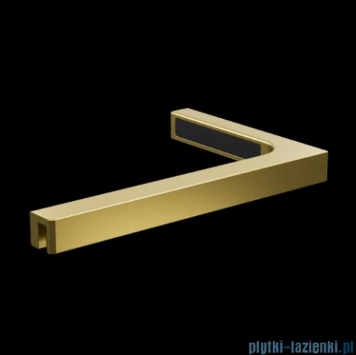 Radaway Nes Brushed Light Gold Ptj kabina pięciokątna 90x80cm prawa szczotkowane jasne złoto 10052000-98-01R/10052300-98-01