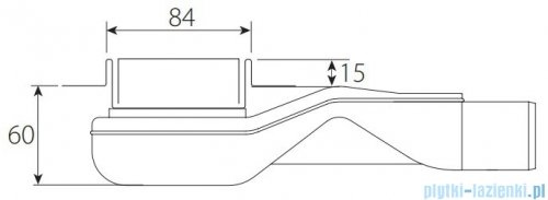 Wiper New Premium White Glass Odpływ liniowy z kołnierzem 100 cm poler syfon snake 500.0380.01.100