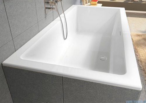 Riho Rethink Cubic 170x75cm wanna prostokątna + syfon biała matowa B105001105