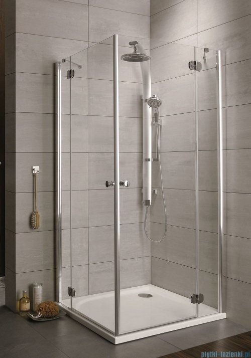 Radaway Torrenta Kdd Kabina prysznicowa 100x90 szkło carre + brodzik Doros D + syfon 32275-01-10N