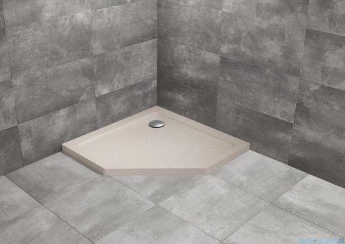 Radaway Doros PT Stone brodzik pięciokątny 80x80 kaszmirowy SDRPT8080-01-84S