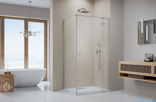 Radaway Essenza 8 Brushed Nickel Kdj kabina 110x80cm prawa szczotkowany nikiel 10480712-01-01R/10470337-91-01R/10113080-01-01