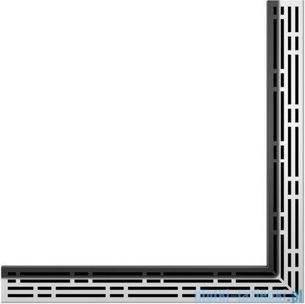 Tece Ruszt kątowy Basic ze stali nierdzewnej Tecedrainline 100x100 cm połysk 6.110.10