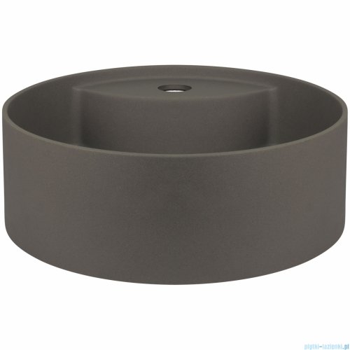 Deante SILIA Umywalka granitowa nablatowa z miejscem na baterię Ø36 antracyt metalik CQS_TU4B