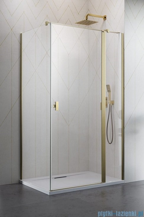 Radaway Nes Kdj II Brushed Gold kabina 80x90cm prawa szczotkowane złoto 10032080-99-01R/10039090-01-01