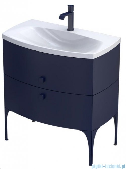Oristo Louis szafka podumywalkowa wisząca 81x55x47 granatowy mat OR50-SD2S-82-14