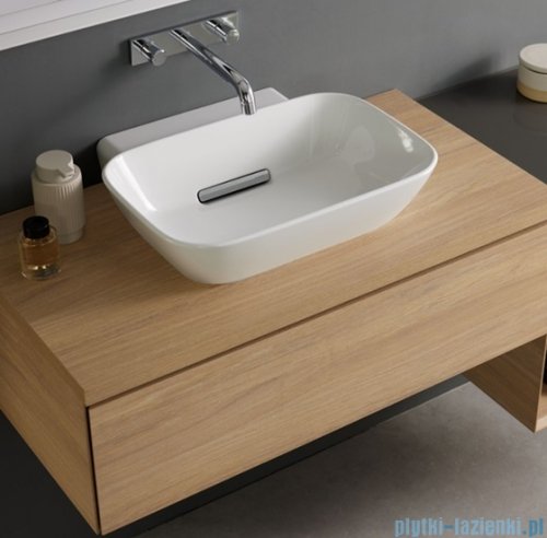 Geberit One CleanDrain Umywalka prostokątna bez otworu na baterię 50x42,5cm KeraTect 505.050.00.1