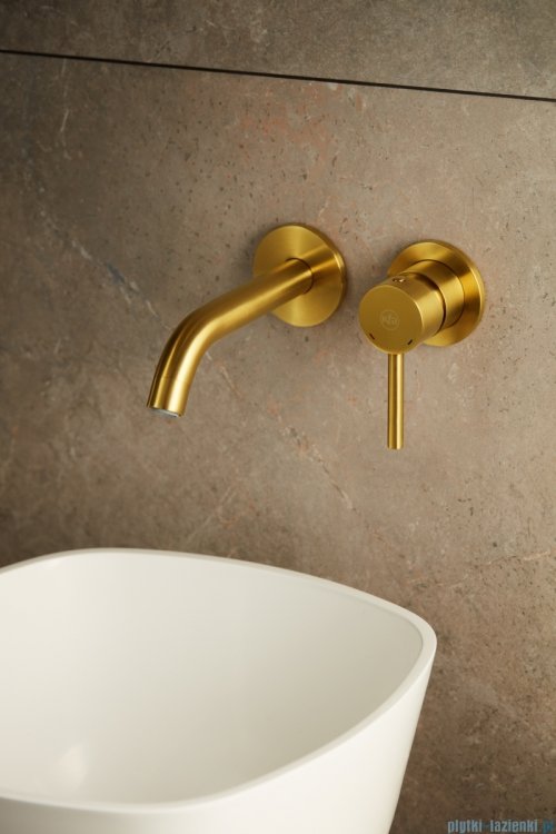 KFA MOZA BRUSHED GOLD bateria umywalkowa podtynkowa złoty szczotkowany 5039-810-31