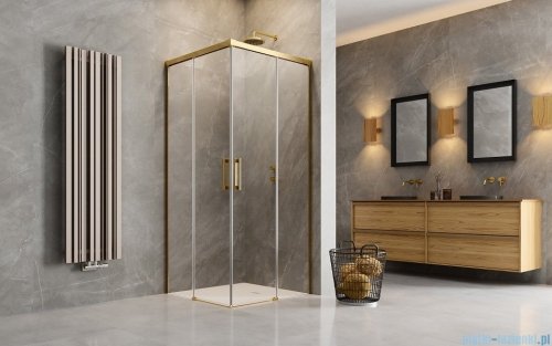 Radaway Idea Gold Kdd kabina 70x70cm złoty połysk/szkło przejrzyste 387065-09-01L/387065-09-01R