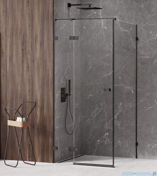 New Trendy Avexa Black kabina prostokątna 90x120x200 cm przejrzyste lewa EXK-1582