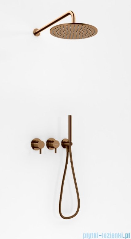 Kohlman Axel Brushed Copper zestaw prysznicowy miedź szczotkowana QW260ABCR30