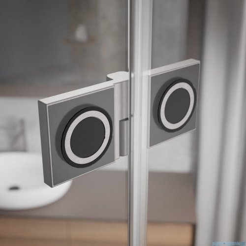 Radaway Essenza Pro Brushed Nickel Kdj+S kabina 90x100x90cm lewa szczotkowany nikiel 10097310-91-01L/10098090-01-01/10098090-01-01