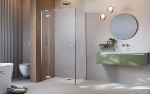 Radaway Fuenta Kdj kabina 90x90cm lewa chrom połysk szkło przejrzyste 1384044-01-01L/1384050-01-01