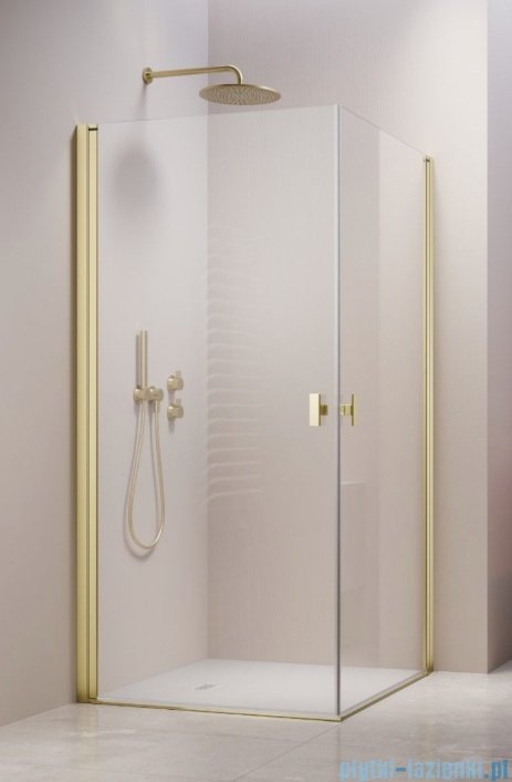 Radaway Nes 6 Kdd I Brushed Light Gold kabina 80x80cm szczotkowane jasne złoto 10021080-98-01L/10021080-98-01R