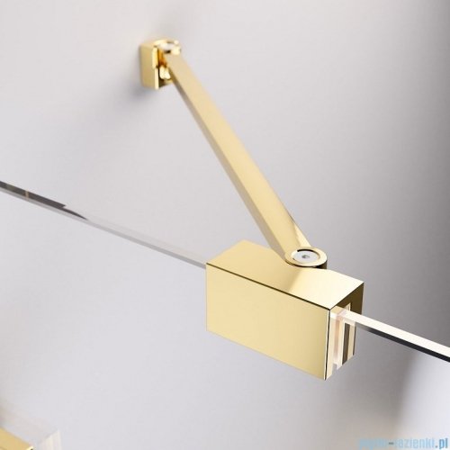 Radaway Essenza Pro Gold Dwj drzwi wnękowe 110cm lewe złoty połysk/szkło przejrzyste 10099110-09-01L