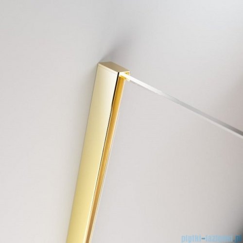 Radaway Furo Gold PND II parawan nawannowy 120cm lewy szkło przejrzyste 10109638-09-01L/10112594-01-01