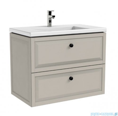 Oristo Montebianco szafka podumywalkowa wisząca 80x60x46 piaskowy mat OR47-SD2S-80-10