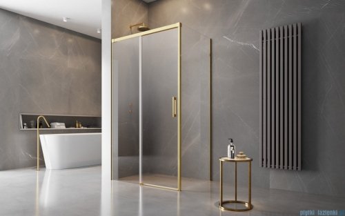 Radaway Idea Gold Kdj kabina 130x110cm lewa złoty połysk/szkło przejrzyste 387043-09-01L/387053-09-01R
