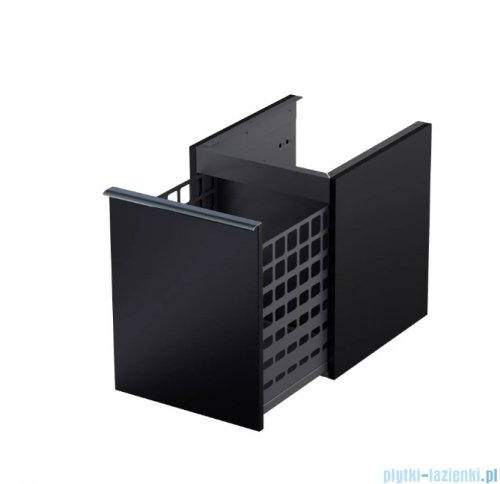 Oristo Etna szafka niska z koszem 40x50x45cm Czarny Mat OR52-SN1S-40-8