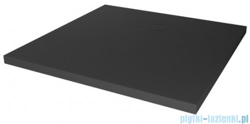 New Trendy Nex Shade brodzik konglomeratowy z strukturą kwadratowy 80x80x3.5 cm antracyt B-0500