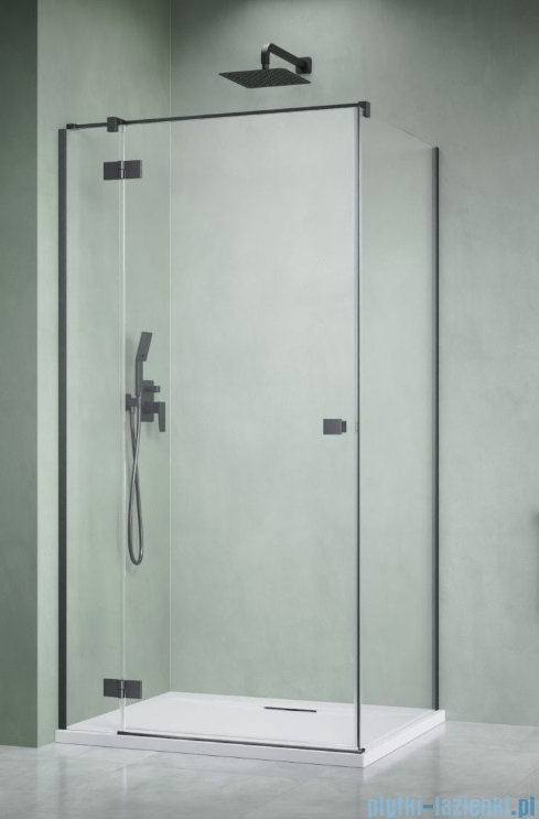 Radaway Essenza 8 Brushed GunMetal Kdj kabina 90x75cm lewa szczotkowany grafit 10480612-01-01L/10470237-92-01L/10113075-01-01