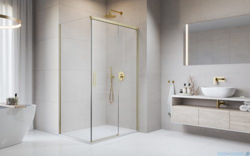 Radaway Idea 8 Kdj Brushed Gold kabina 140x100cm prawa szczotkowane złoto 10340720-99-01R/10350653-01-01/10360100-01-01L